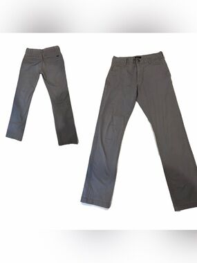 RVCA Black Casual‎ Pants with Gray Waistband